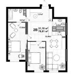 Продаж 2 кімн. квартири по вул. Теліги Олени 25 | 8