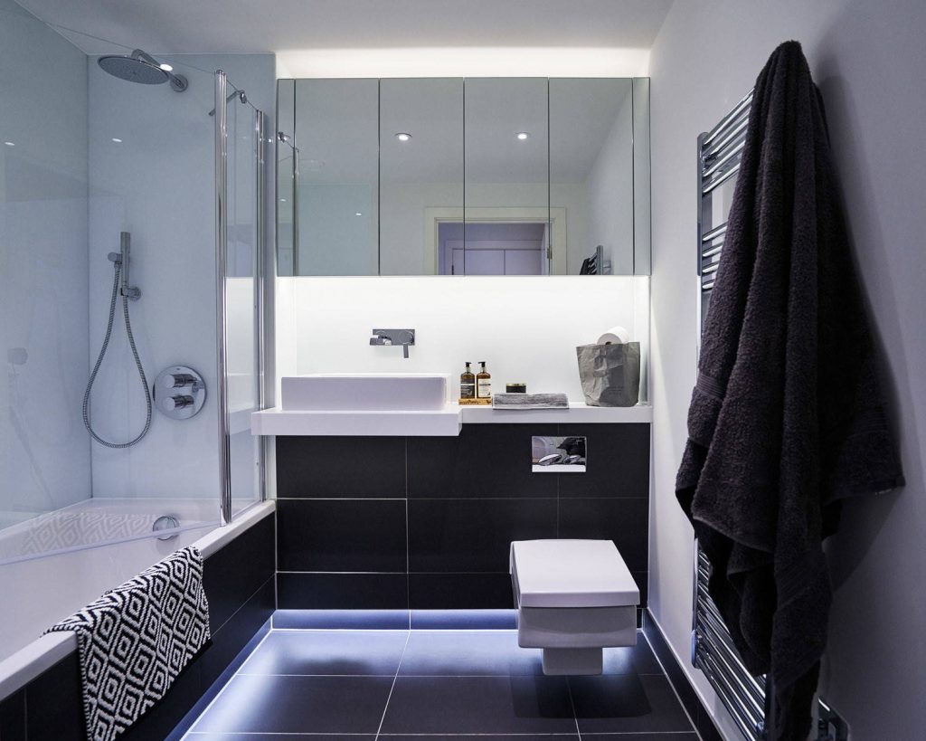 Черно-белая ванная: советы по оформлению и 100 фото, которые вдохновят