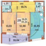 Продаж 2 кімн. квартири по вул. Богатирська 3 | 2