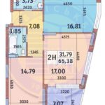 Продаж 2 кімн. квартири по вул. Богатирська 3 | 2