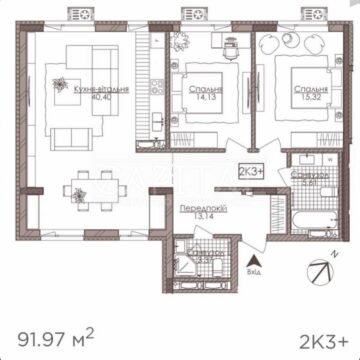 Продаж 3 кімн. квартири по вул. Річкова 4