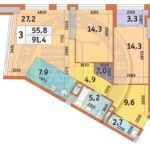 Продаж 3 кімн. квартири по вул. Борщагівська 11-б | 1