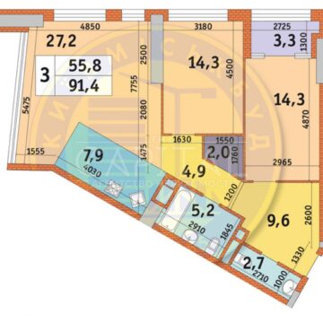 Продаж 3 кімн. квартири по вул. Борщагівська 11-б