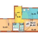Продаж 2 кімн. квартири по вул. Богатирська 32 | 2